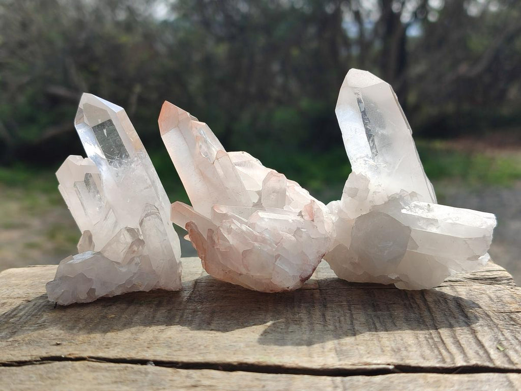 Natural Malagasy Quartz Clusters x 24 From Madagascar