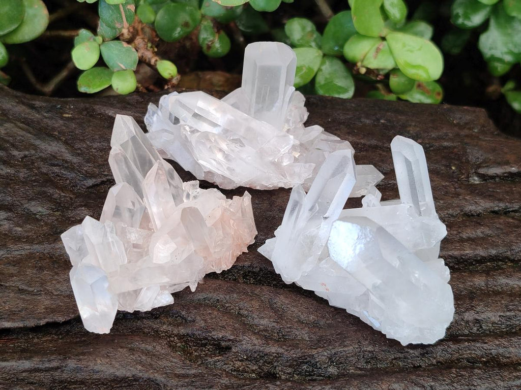 Natural Malagasy Quartz Clusters x 24 From Madagascar