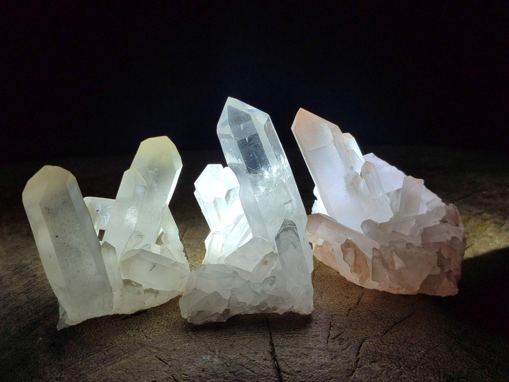 Natural Malagasy Quartz Clusters x 24 From Madagascar