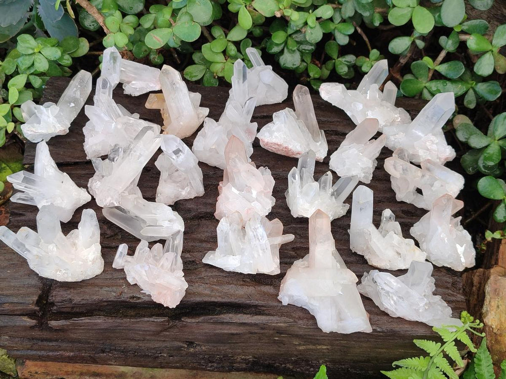 Natural Malagasy Quartz Clusters x 24 From Madagascar