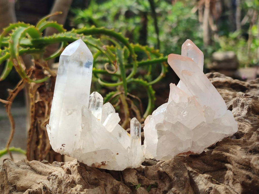 Natural Malagasy Quartz Clusters x 24 From Madagascar