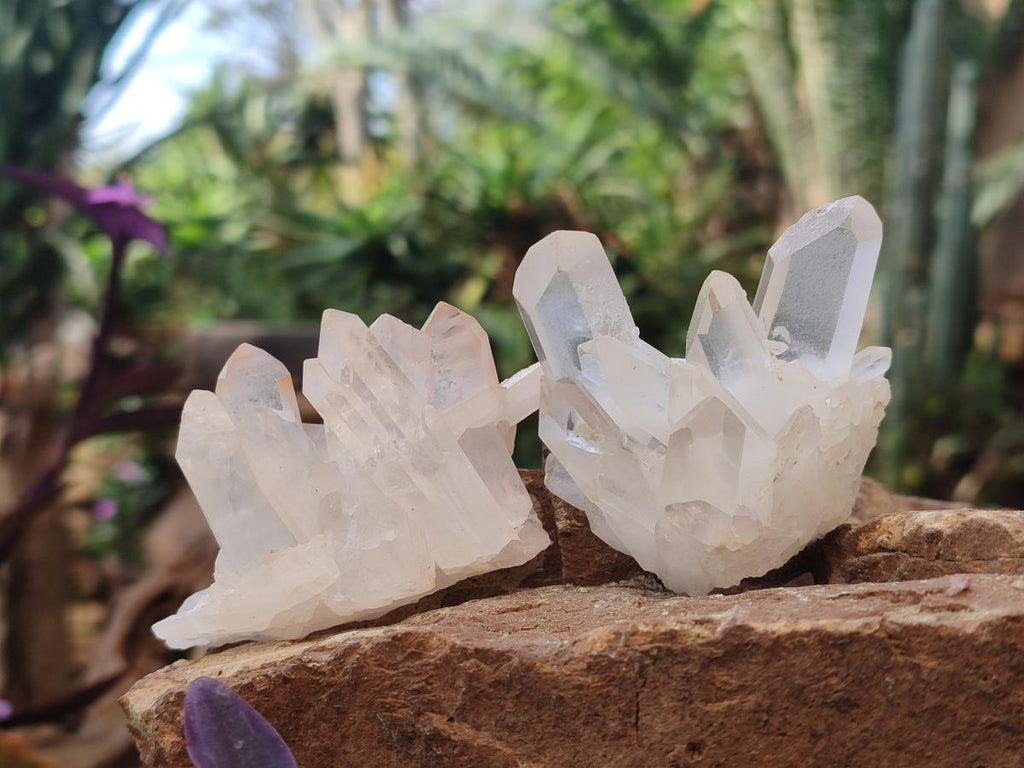 Natural Malagasy Quartz Clusters x 24 From Madagascar