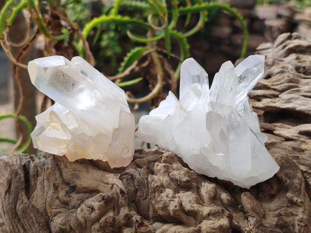 Natural Malagasy Quartz Clusters x 24 From Madagascar