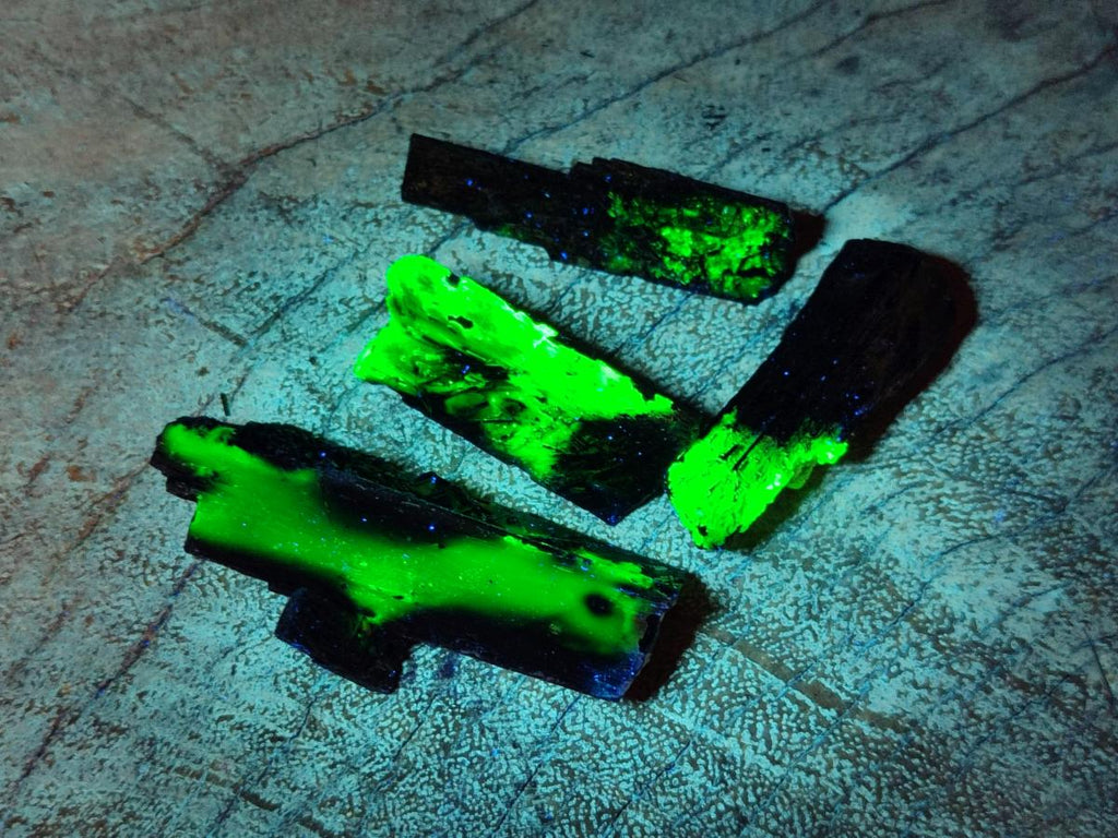 Natural Schorl Black Tourmaline Crystal Specimens x 88 From Erongo, Namibia