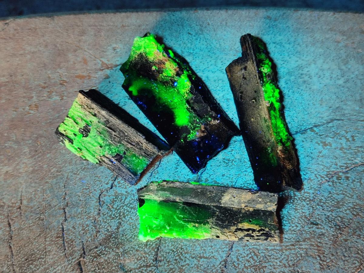 Natural Schorl Black Tourmaline Crystal Specimens x 88 From Erongo, Namibia