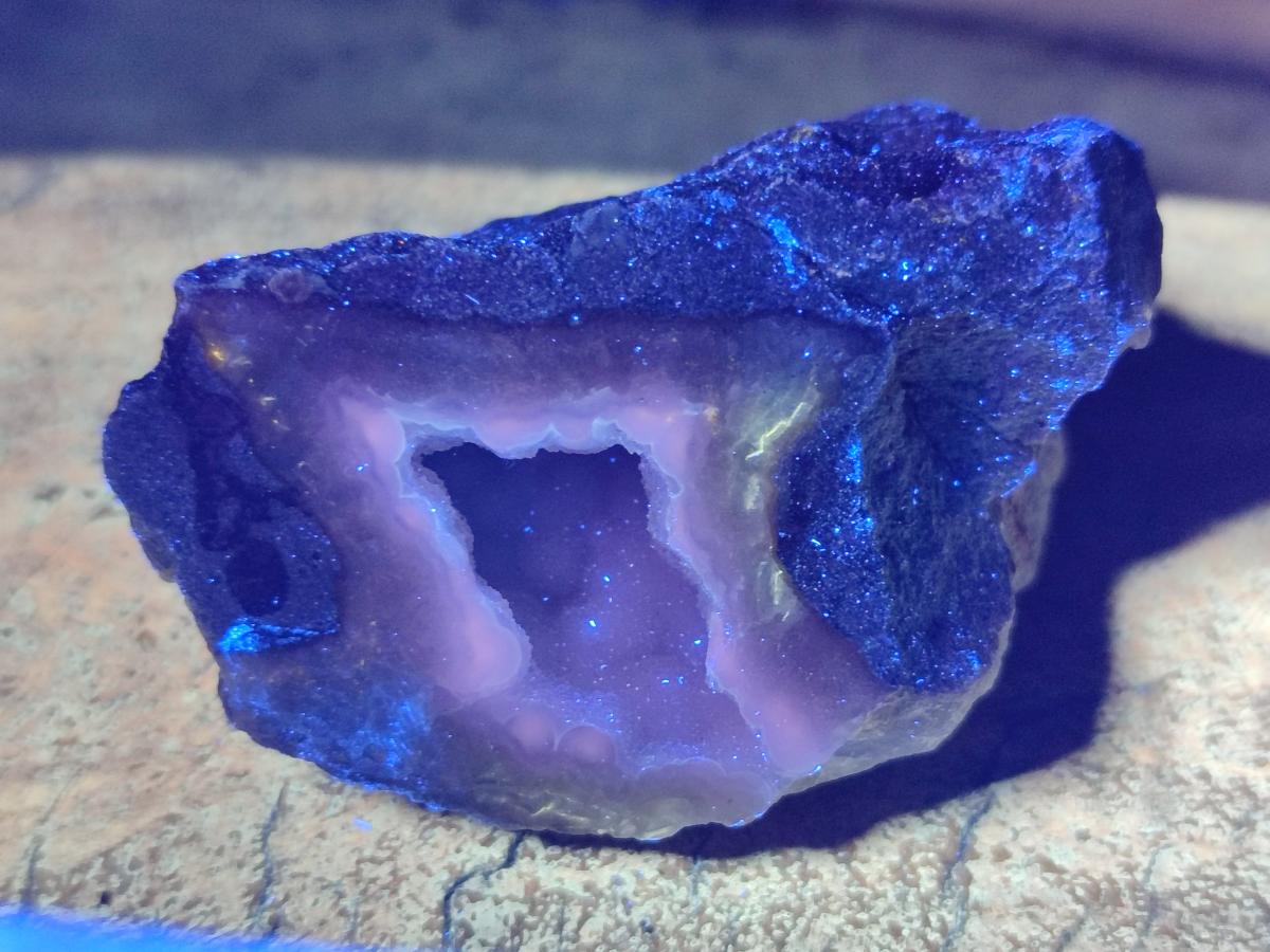 Polished One Side Blue Lace Agate Geodes x 24 From Nsanje, Malawi