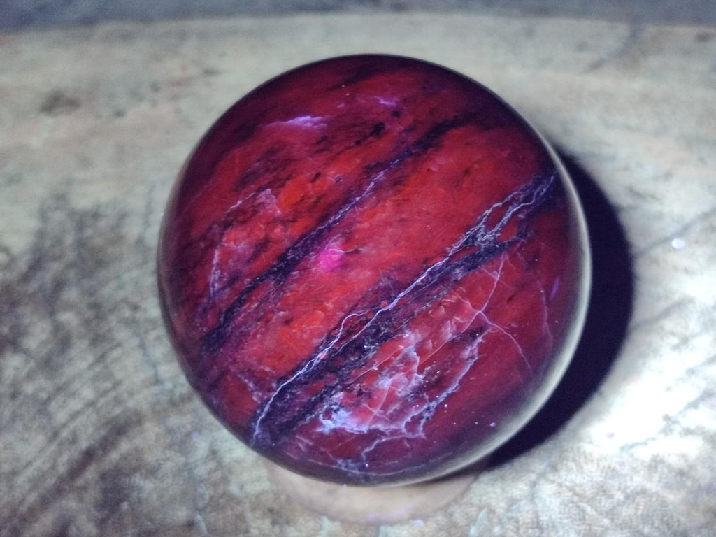 Polished Sodalite Spheres x 2 From Kunene River, Namibia