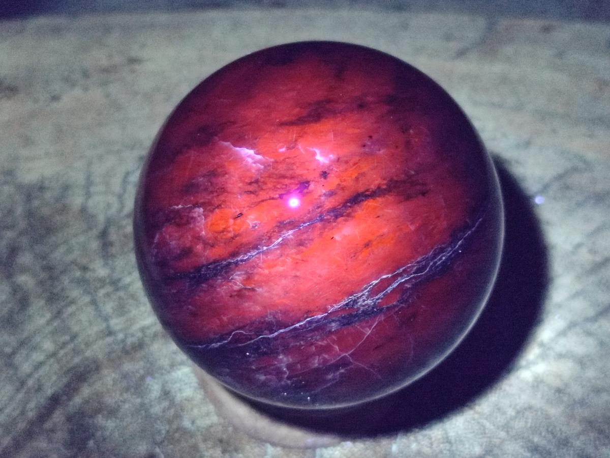 Polished Sodalite Spheres x 2 From Kunene River, Namibia