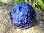 Polished Sodalite Spheres x 2 From Kunene River, Namibia