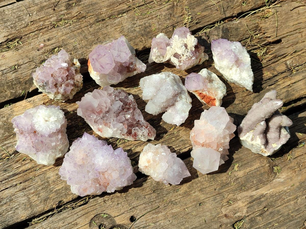 Natural Spirit Amethyst Clusters x 12 From Boekenhouthoek, South Africa