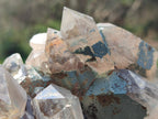 Natural Smokey Quartz Clusters with Foitite x 3 From Erongo, Namibia