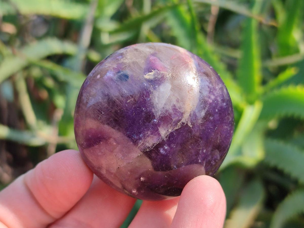 Polished Lepidolite Galets x 12 From Ambatondrazaka, Madagascar