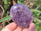 Polished Lepidolite Galets x 12 From Ambatondrazaka, Madagascar