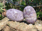 Polished Lepidolite Galets x 12 From Ambatondrazaka, Madagascar