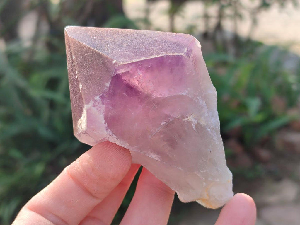 Natural Dark Purple Jacaranda Amethyst Single Crystals x 12 From Mumbwa, Zambia
