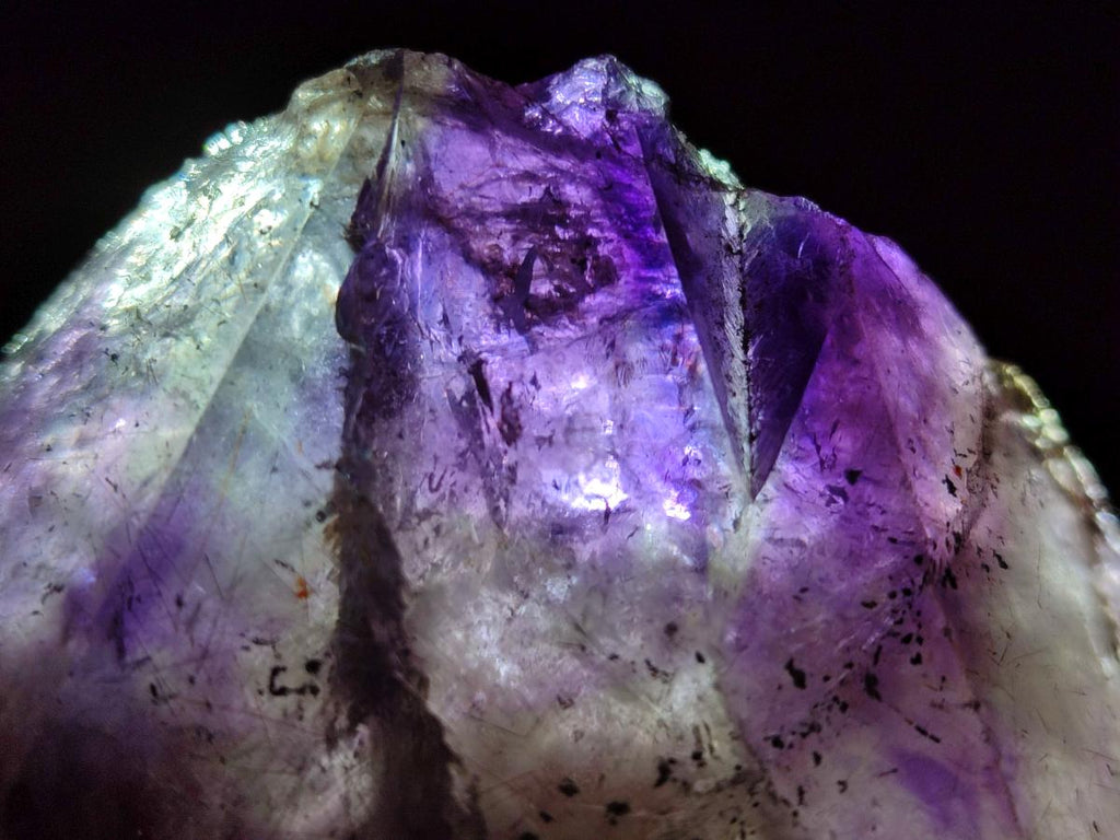 Natural Dark Purple Jacaranda Amethyst Single Crystals x 12 From Mumbwa, Zambia