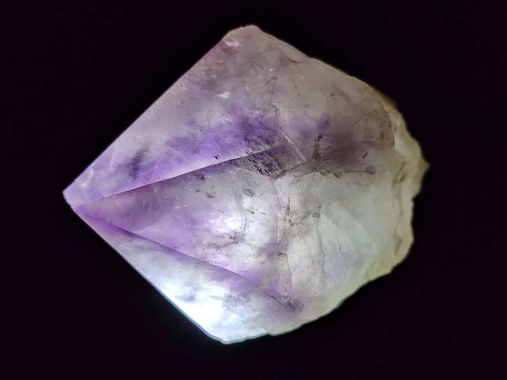 Natural Dark Purple Jacaranda Amethyst Single Crystals x 12 From Mumbwa, Zambia