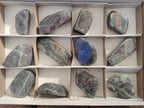 Polished Sunset Flash Labradorite Standing Display Pieces x 12 From Madagascar