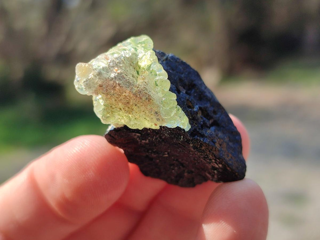 Natural Rare Hyalite Opal Specimens with Associated Minerals x 70 From Namibia