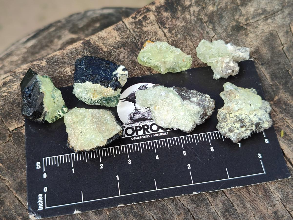 Natural Rare Hyalite Opal Specimens with Associated Minerals x 70 From Namibia