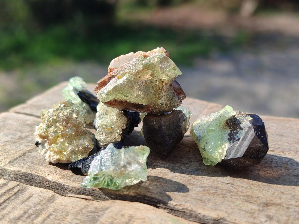 Natural Rare Hyalite Opal Specimens with Associated Minerals x 70 From Namibia