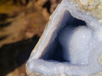 Natural Blue Lace Agate Geode Specimens x 2 From Nsanje, Malawi