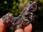 Natural Smokey and Purple Fluorite Specimens with Yellow Muscovite Mica x 15 From Erongo, Namibia