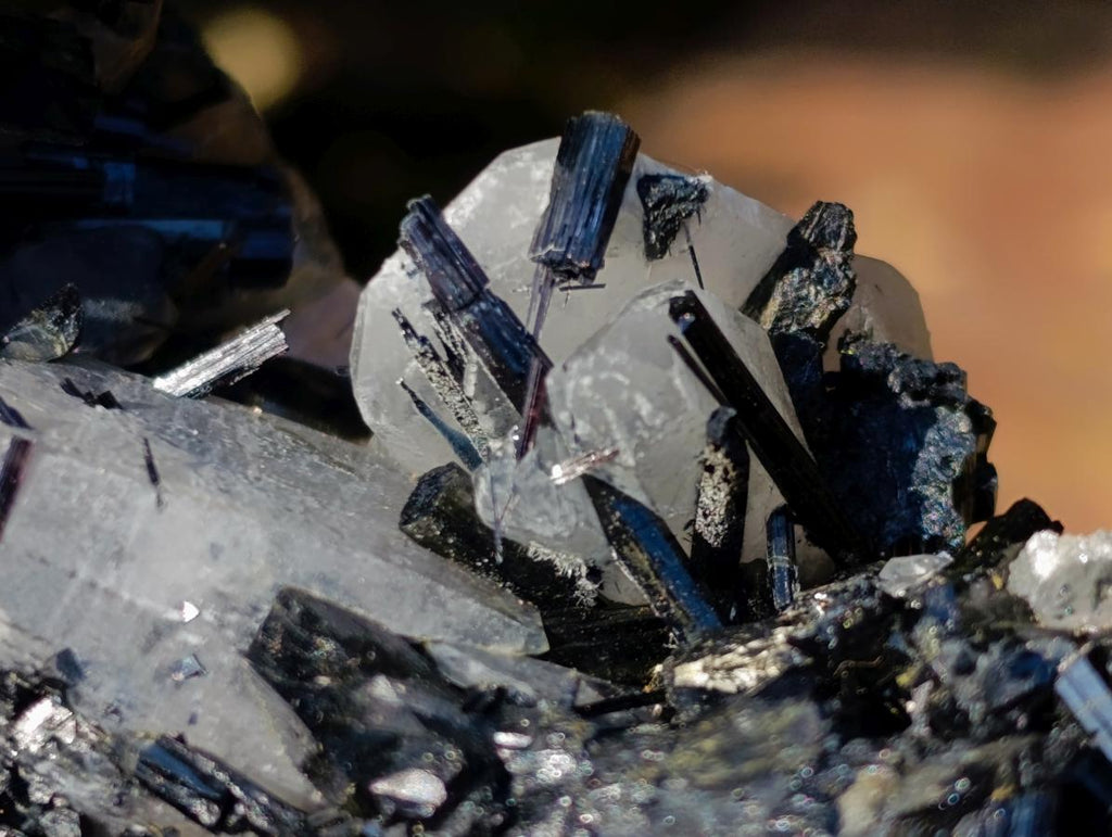 Natural Smokey Quartz Crystals with Schorl Black Tourmaline x 3 From Erongo, Namibia