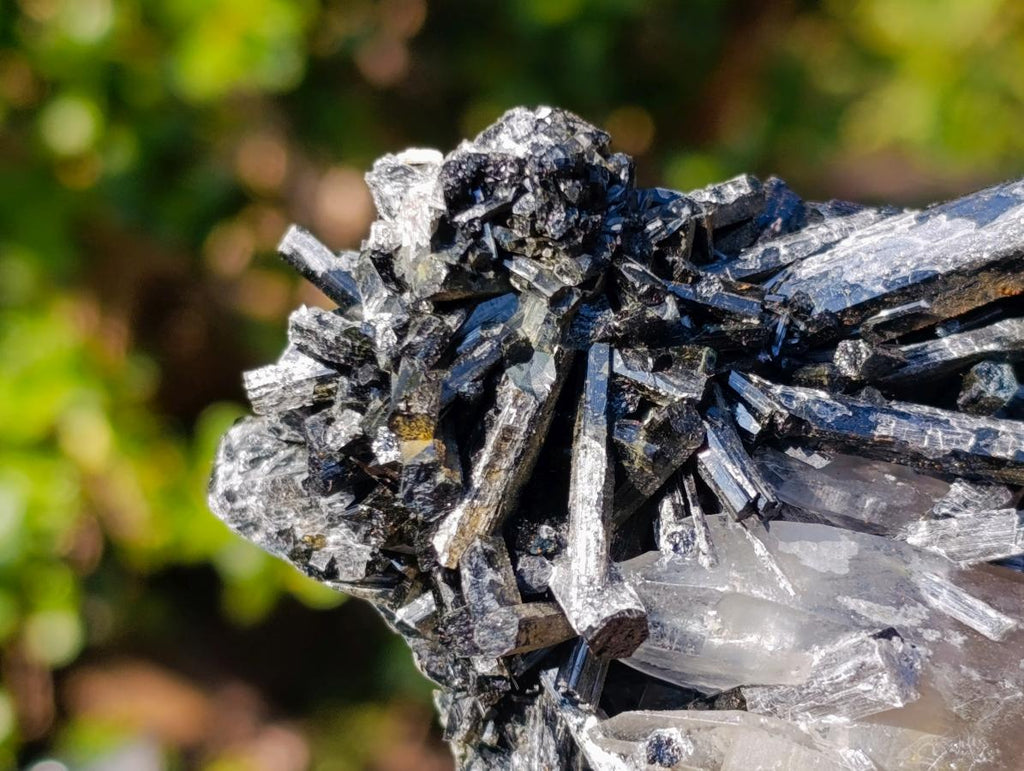 Natural Smokey Quartz Crystals with Schorl Black Tourmaline x 3 From Erongo, Namibia