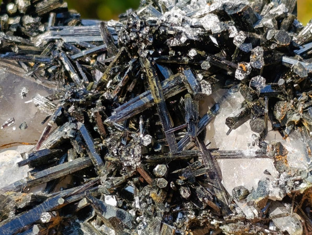Natural Smokey Quartz Crystals with Schorl Black Tourmaline x 3 From Erongo, Namibia