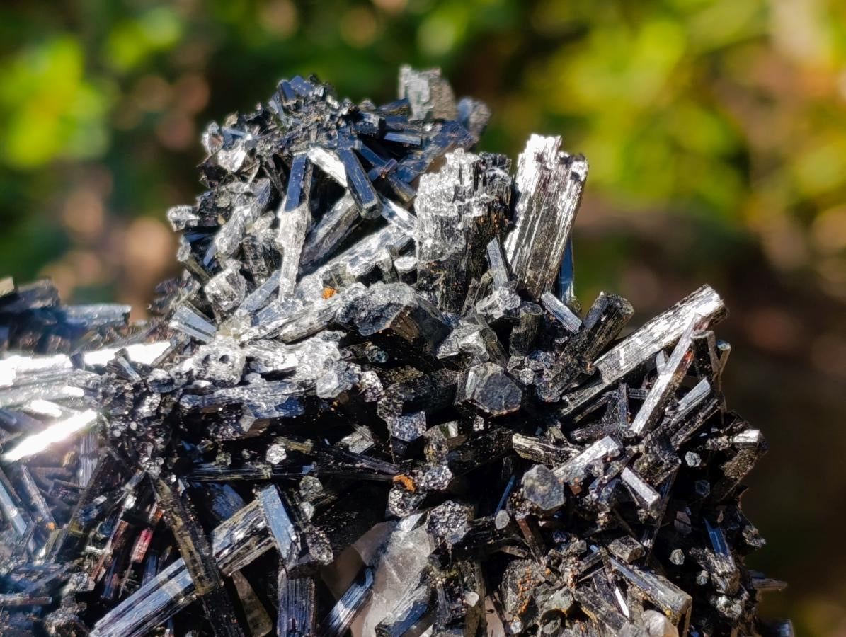 Natural Smokey Quartz Crystals with Schorl Black Tourmaline x 3 From Erongo, Namibia