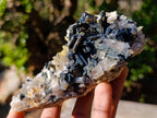 Natural Smokey Quartz Crystals with Schorl Black Tourmaline x 3 From Erongo, Namibia