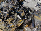 Natural Smokey Quartz Crystals with Schorl Black Tourmaline x 3 From Erongo, Namibia