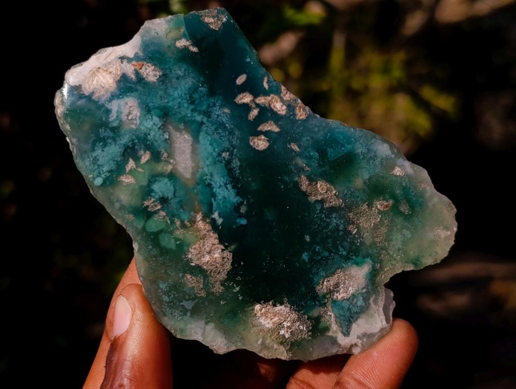 Polished One Side Mtorolite Chrysoprase Slices x 6 From Mutorashanga, Zimbabwe