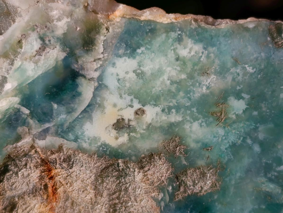Polished One Side Mtorolite Chrysoprase Slices x 6 From Mutorashanga, Zimbabwe