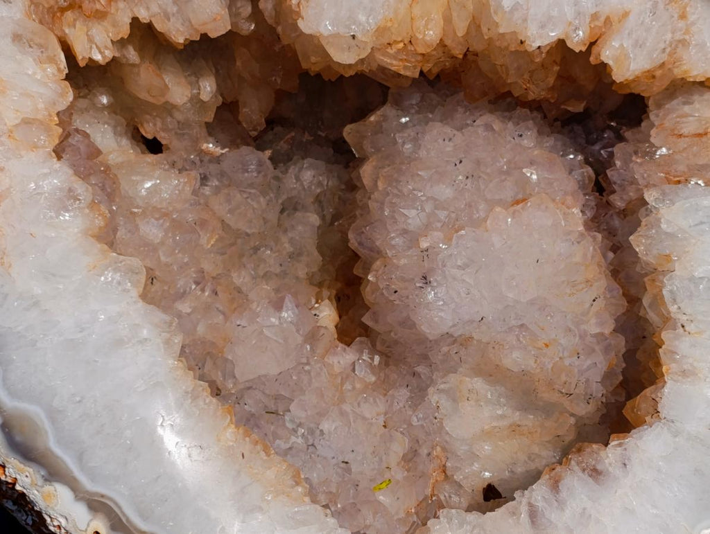 Polished and Natural XL Banded Agate with Crystalline Geode x 1 From Maintirano, Madagascar