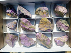 Natural Cobbed Stichtite Specimens x 12 From Barberton, South Africa