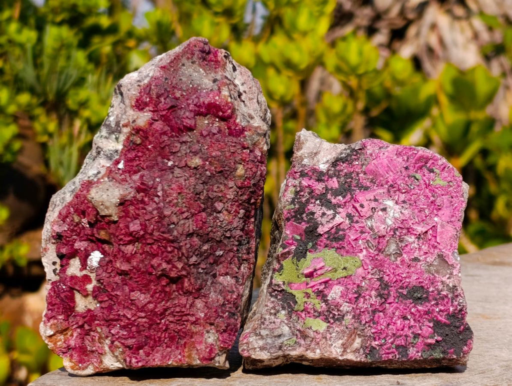Natural Salrose Cobaltoan Dolomite Specimens x 4 From Kakanda, Congo