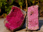 Natural Salrose Cobaltoan Dolomite Specimens x 4 From Kakanda, Congo