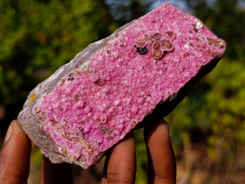 Natural Salrose Cobaltoan Dolomite Specimens x 4 From Kakanda, Congo