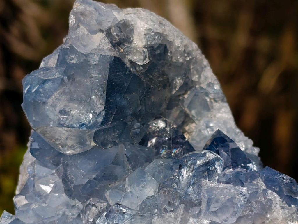 Natural Blue Celestite Specimens x 2 From Sakoany, Madagascar