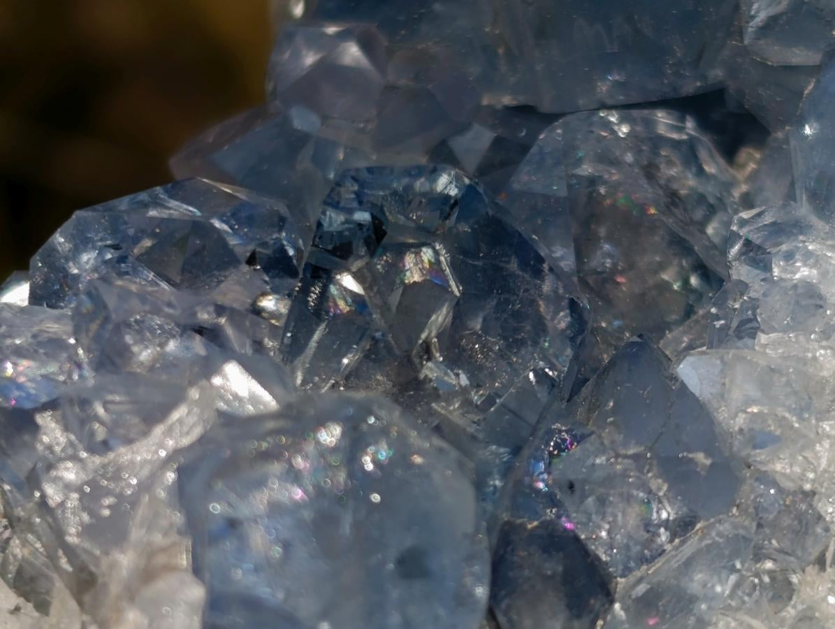 Natural Blue Celestite Specimens x 2 From Sakoany, Madagascar