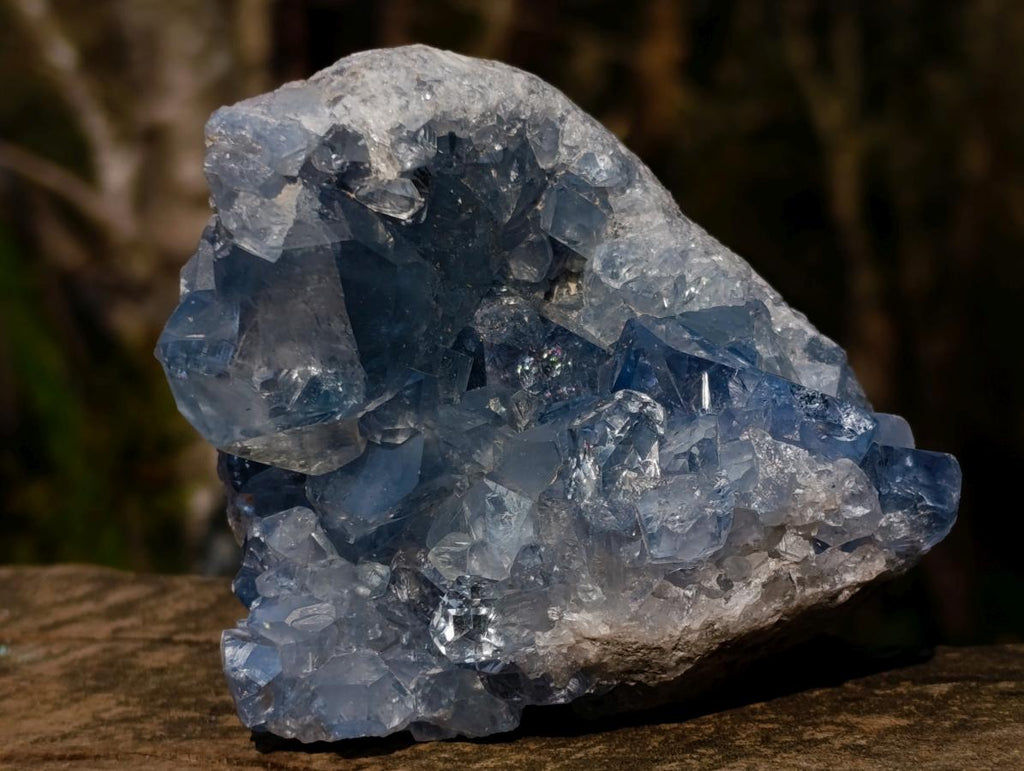 Natural Blue Celestite Specimens x 2 From Sakoany, Madagascar