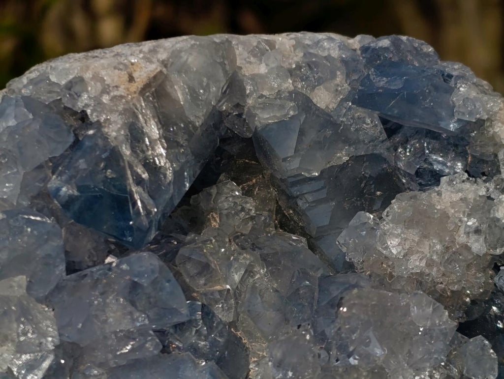 Natural Blue Celestite Specimens x 2 From Sakoany, Madagascar