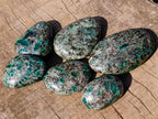Polished Emerald Mica 'Mutokolite' Free Forms x 6 From Mutoko, Zimbabwe