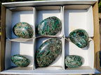 Polished Emerald Mica 'Mutokolite' Free Forms x 6 From Mutoko, Zimbabwe
