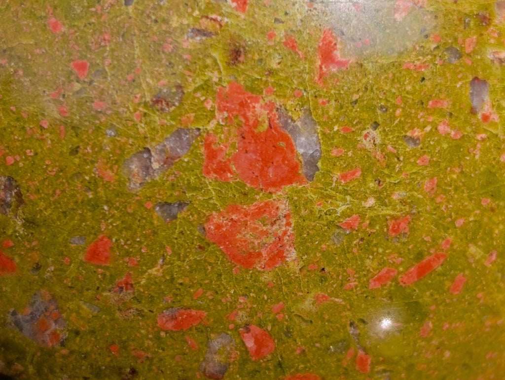Polished Large Unakite Sphere x 1 From Messina, South Africa