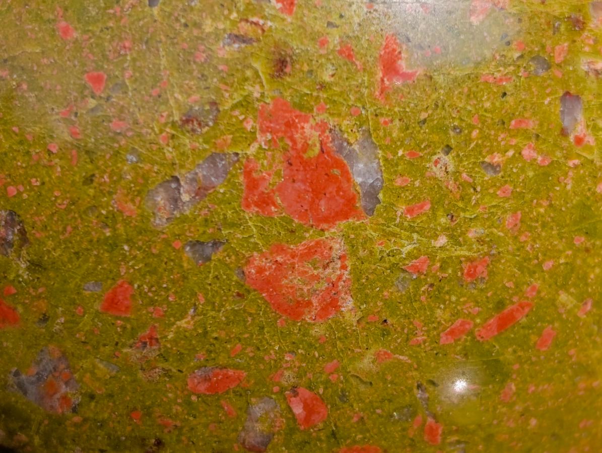 Polished Large Unakite Sphere x 1 From Messina, South Africa