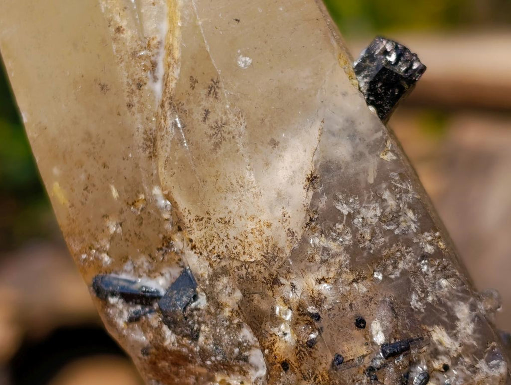 Natural Smokey Quartz Crystals with Associated Minerals x 6 From Erongo, Namibia