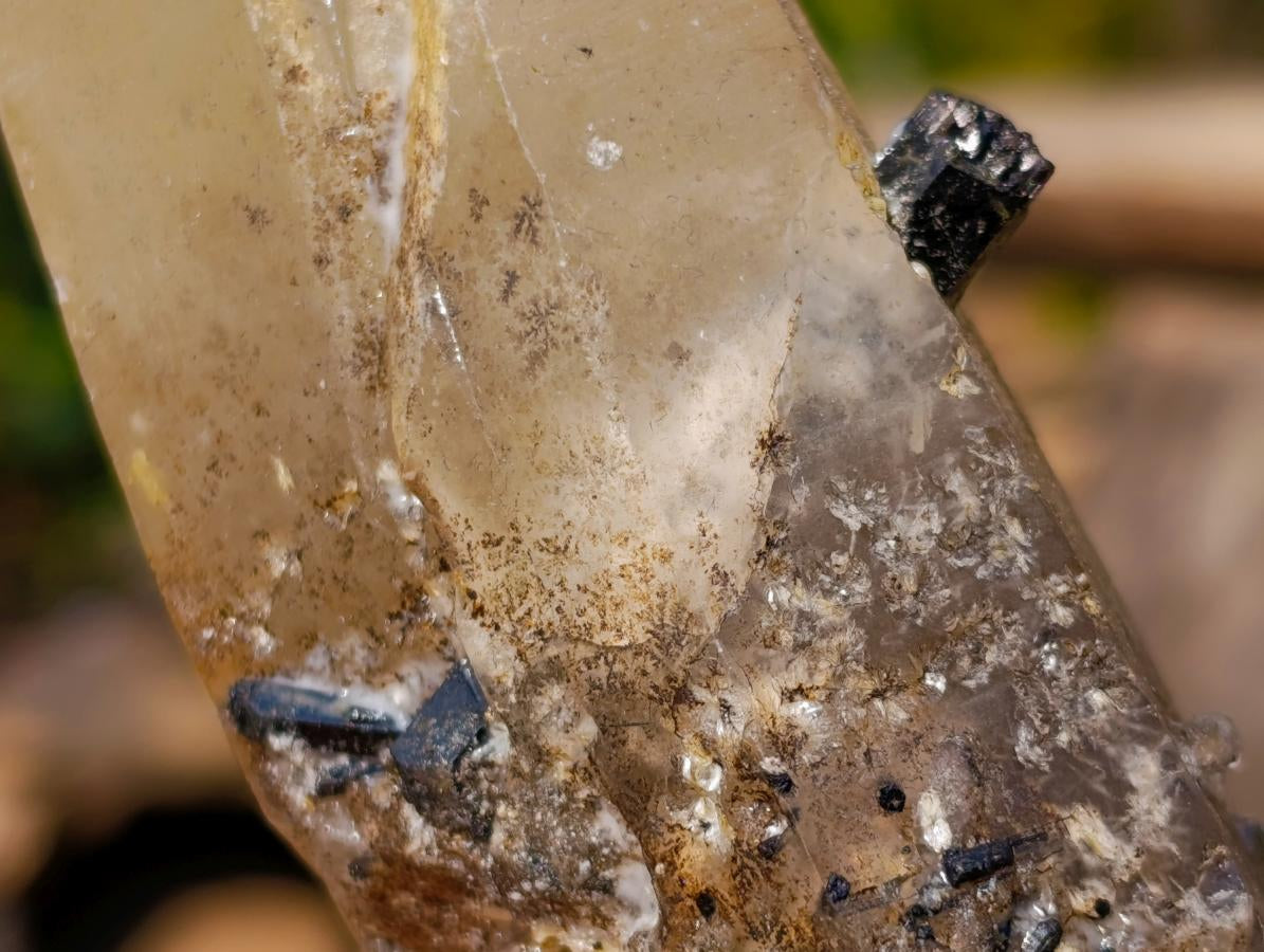 Natural Smokey Quartz Crystals with Associated Minerals x 6 From Erongo, Namibia